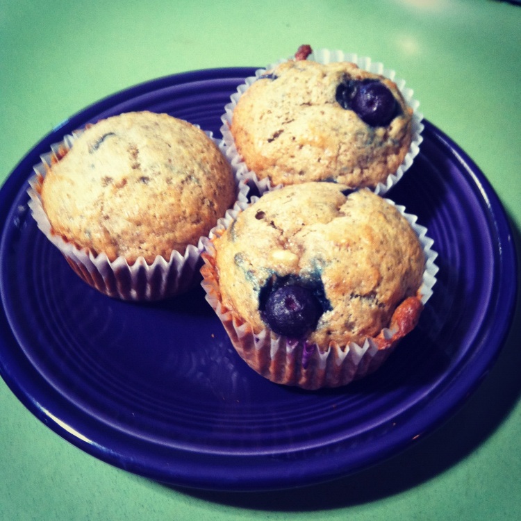 All-Stars' Banana-Blueberry Vegan Muffins